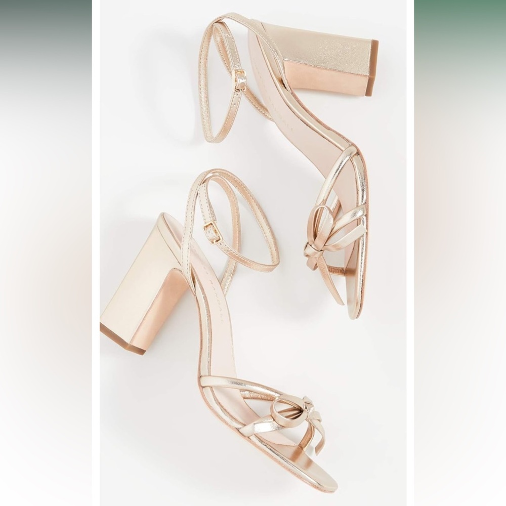 Loeffler Randall Maeve Bow Strapped Heel Sandal size 8.5